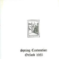 BOS Convention 1985 Spring