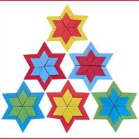 
<span>Lewis Simon's Two-Piece Two-Tone Diamond-Tipped Clip-Together Star-of-David</span>
