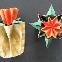 
<span>Kusudama Flower and Pot</span>
