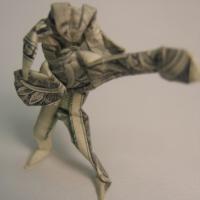 Dollar bill guitarist