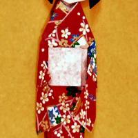 Woman wearing kimono