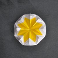 Flower cut hard boiled egg