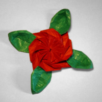 Flower with leaves
