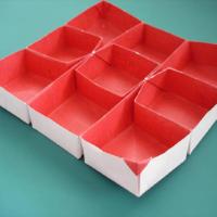 Box nine part divided