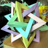 Five Intersecting Tetrahedra