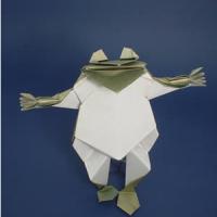 A Frog in Choju Giga (Frolicking Birds and Animals)