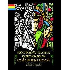 Stained Glass Windows Coloring Book