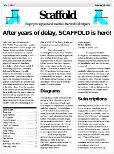 Scaffold Vol 1, Issue 1 (E-book)