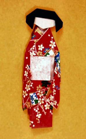 Woman wearing kimono