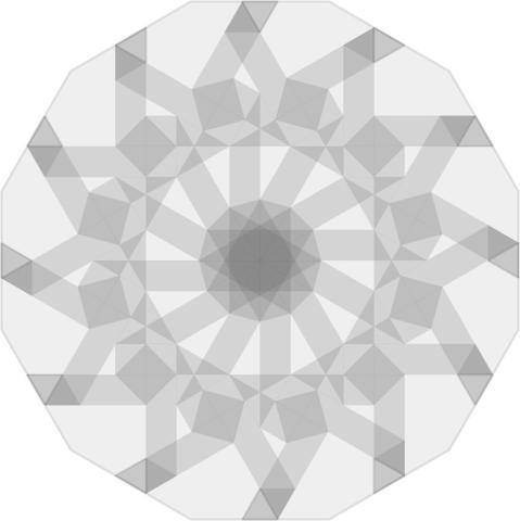 Dodecagonal Patterns 3, 4, 5