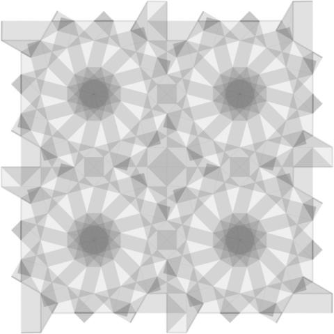 Square tessellation of dodecagons #1