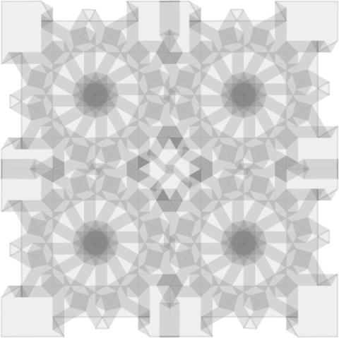 Square tessellation of dodecagons #2