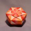 Hexagon Box Flowery Pinwheel
